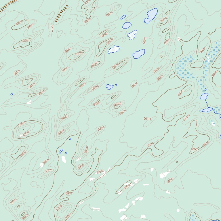 Isolation Loop Trail Map Isolation Lake, SK (074G11 Toporama) Map by Natural Resources Canada ...