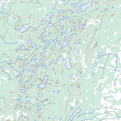 Natural Resources Canada Jensen Lake, MB (064A12 Toporama) digital map