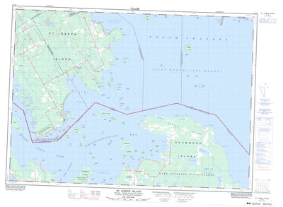 Natural Resources Canada Joseph Island, ON (041J04 CanMatrix) digital map