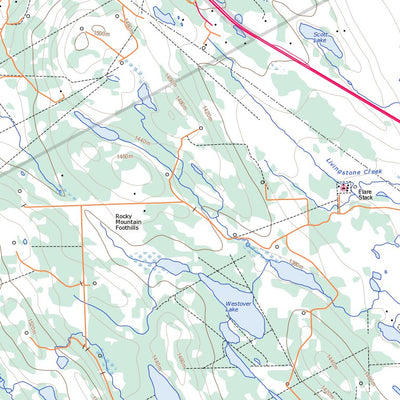 Natural Resources Canada Jumpingpound Creek, AB (082O02 Toporama) digital map
