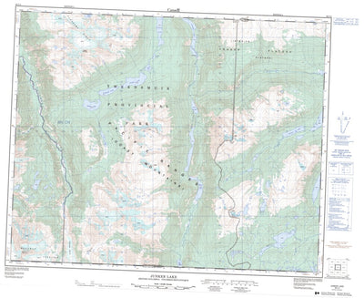 Natural Resources Canada Junker Lake, BC (093C04 CanMatrix) digital map