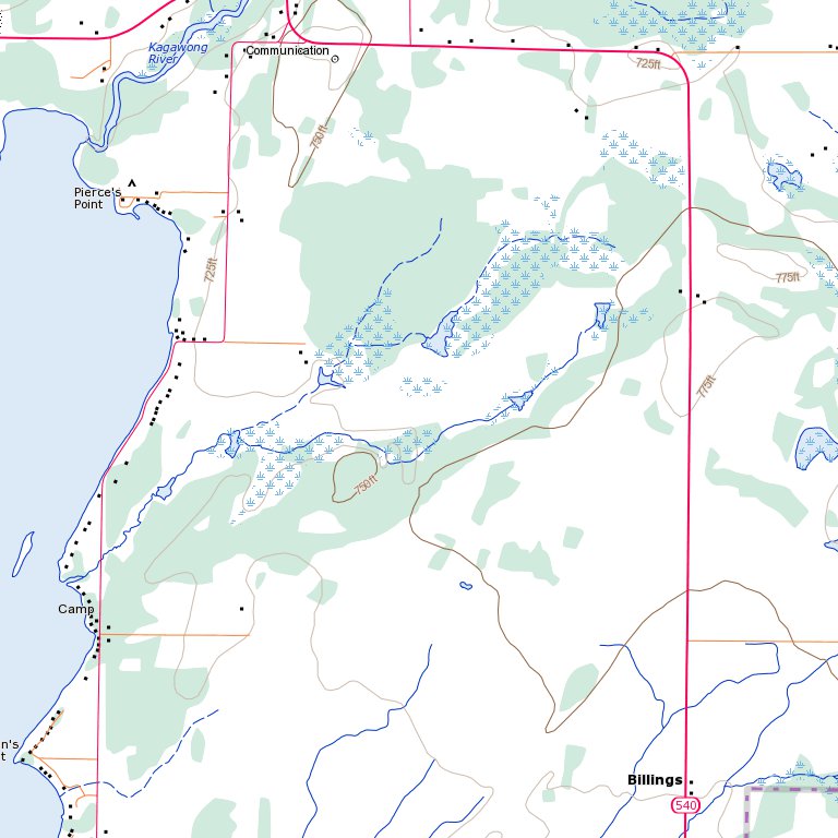 Kagawong, ON (041G16 Toporama) Map by Natural Resources