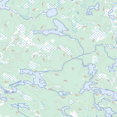 Natural Resources Canada Kagipo Lake, MB (053D11 Toporama) digital map