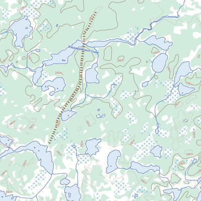 Natural Resources Canada Kakeenukamak Lake, MB (053L02 Toporama) digital map