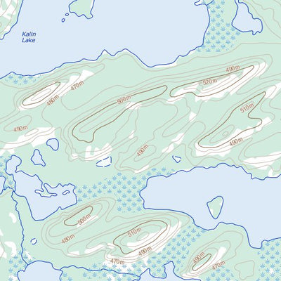 Natural Resources Canada Kalln Lake, SK (074K08 Toporama) digital map