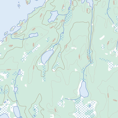 Natural Resources Canada Kamatsi Lake, MB (064D01 Toporama) digital map