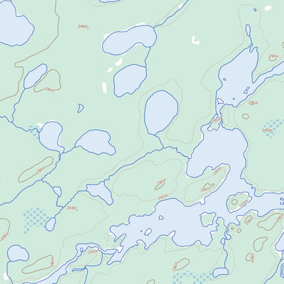 Natural Resources Canada Kaneesose Lake, ON (053H05 Toporama) digital map
