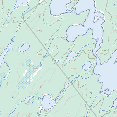 Natural Resources Canada Kasabonika Lake, ON (053H10 Toporama) digital map