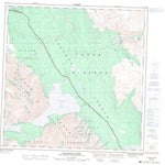Natural Resources Canada Kathleen Lakes, YT (115A11 CanMatrix) digital map