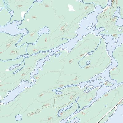 Natural Resources Canada Kawinogans Lake (052O07 Toporama) digital map