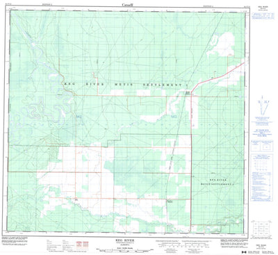 Natural Resources Canada Keg River, AB (084F13 CanMatrix) digital map