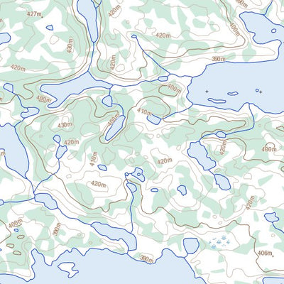 Natural Resources Canada Keish Lake, NU (076F01 Toporama) digital map