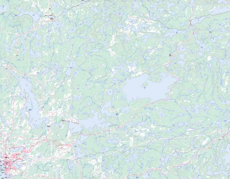 Kenora Map Kenora, ON (052E16 Toporama) Map by Natural Resources Canada | Avenza Maps