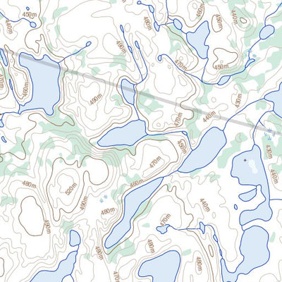 Natural Resources Canada Kiglikavik Lake, NU (086I14 Toporama) digital map