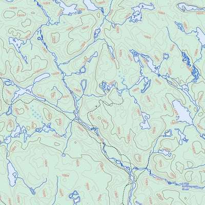 Natural Resources Canada Kindiogami Lake, ON (041J15 Toporama) digital map
