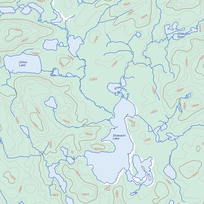 Natural Resources Canada Kinniwabi Lake, ON (041N16 Toporama) digital map