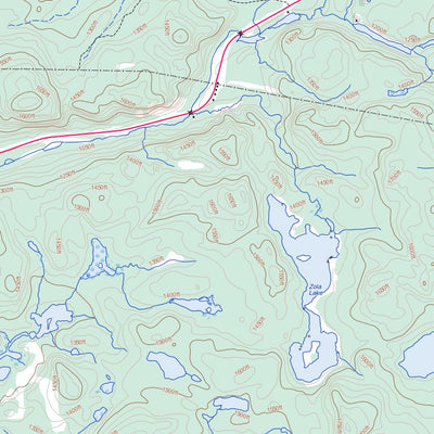 Natural Resources Canada Kinniwabi Lake, ON (041N16 Toporama) digital map