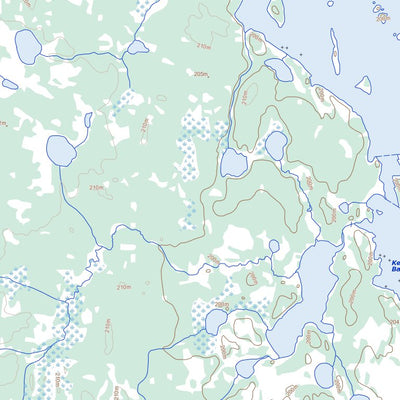 Natural Resources Canada Kistigan Lake, MB (053K10 Toporama) digital map