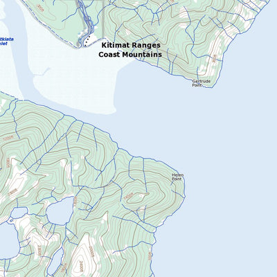 Natural Resources Canada Kitkiata Inlet, BC (103H11 Toporama) digital map