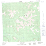 Natural Resources Canada Kiyera Lake, YT (115G15 CanMatrix) digital map