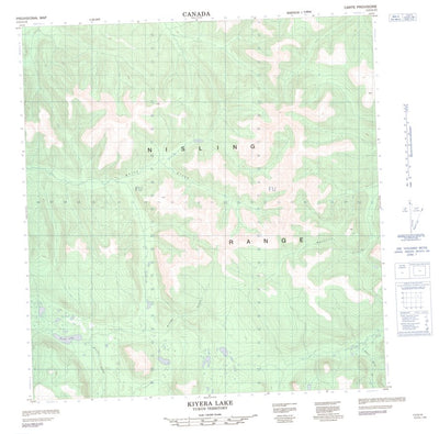 Natural Resources Canada Kiyera Lake, YT (115G15 CanMatrix) digital map