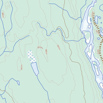 Natural Resources Canada Klatsa River, YT (105H03 Toporama) digital map