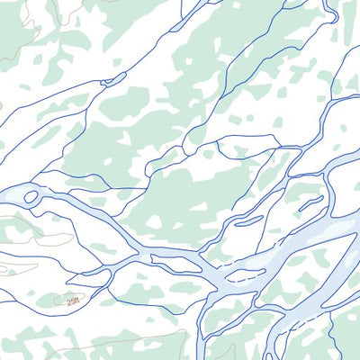 Natural Resources Canada Knife Delta, MB (054L15 Toporama) digital map