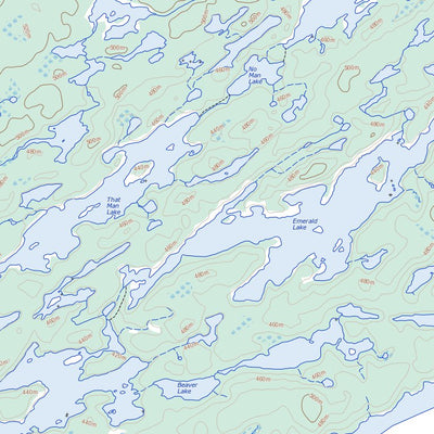 Natural Resources Canada Knife Lake (052B03 Toporama) digital map