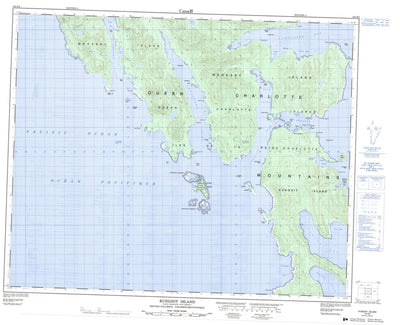 Natural Resources Canada Kunghit Island, BC (103B03 CanMatrix) digital map