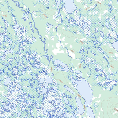Natural Resources Canada Lac À L'Eau Claire, NL (023A12 Toporama) digital map