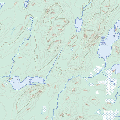 Natural Resources Canada Lac À L'Eau Noire, QC (032J03 Toporama) digital map