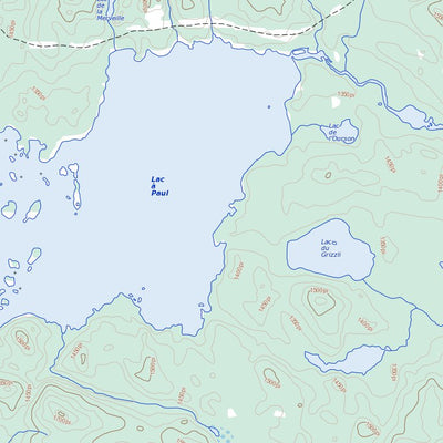 Natural Resources Canada Lac À Paul, QC (022E15 Toporama) digital map