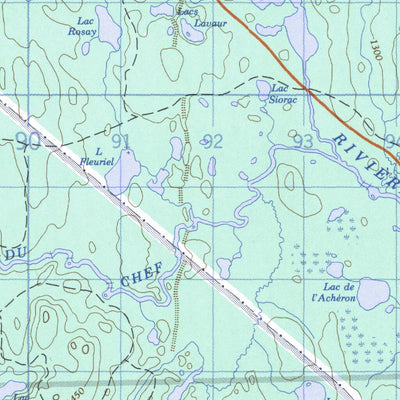 Natural Resources Canada Lac Aigremont, QC (032H05 CanMatrix) digital map