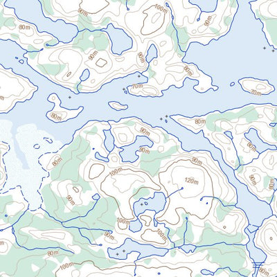 Natural Resources Canada Lac Ajurissaq, QC (034N08 Toporama) digital map