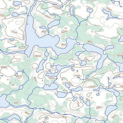 Natural Resources Canada Lac Ajurissaq, QC (034N08 Toporama) digital map