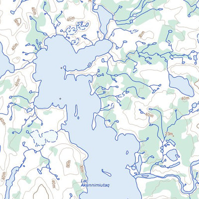 Natural Resources Canada Lac Akunnimiutaq, QC (035C11 Toporama) digital map