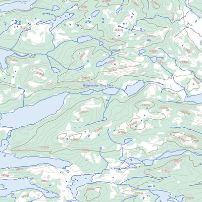 Natural Resources Canada Lac Alliez, NL (013D12 Toporama) digital map