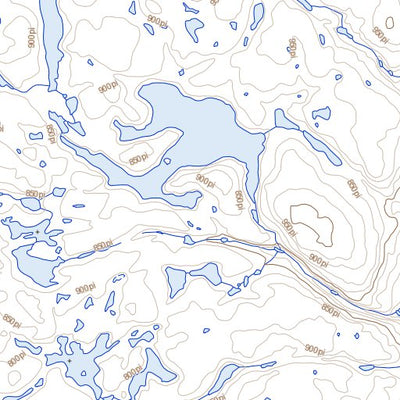Natural Resources Canada Lac Ammaluttuuq, QC (025D07 Toporama) digital map