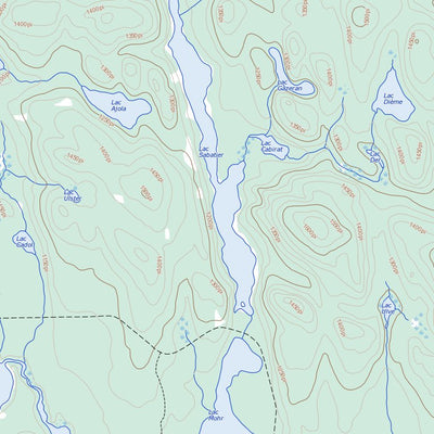 Natural Resources Canada Lac Antiquois (031N04 Toporama) digital map