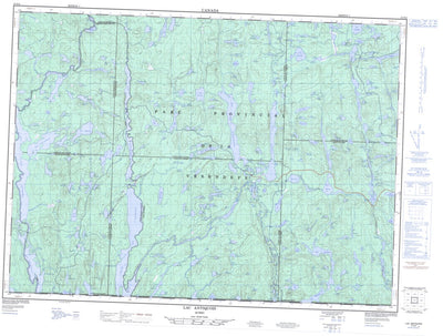 Natural Resources Canada Lac Antiquois, QC (031N04 CanMatrix) digital map