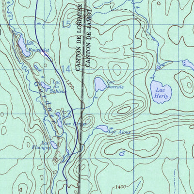 Natural Resources Canada Lac Antiquois, QC (031N04 CanMatrix) digital map