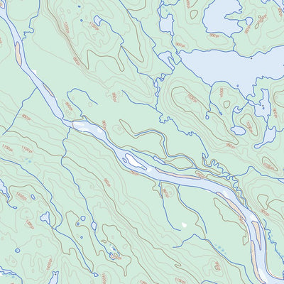Natural Resources Canada Lac Arthur, QC (012M01 Toporama) digital map