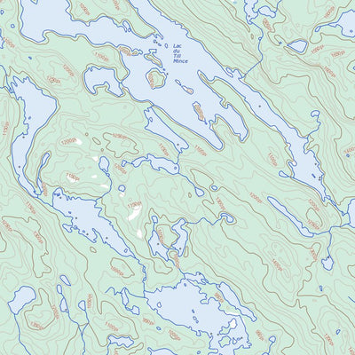 Natural Resources Canada Lac Arthur, QC (012M01 Toporama) digital map
