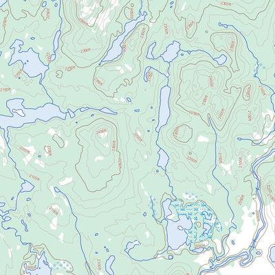 Natural Resources Canada Lac Assigny, NL (023A03 Toporama) digital map