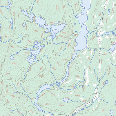 Natural Resources Canada Lac Au Brochet, QC (022F12 Toporama) digital map