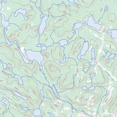 Natural Resources Canada Lac Au Brochet, QC (022F12 Toporama) digital map