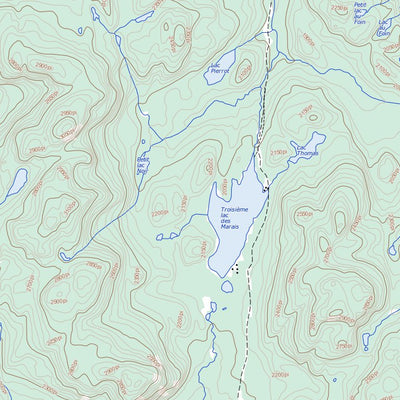 Natural Resources Canada Lac Au Plongeon, QC (021M16 Toporama) digital map