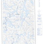 Natural Resources Canada Lac Avezac East, NL (023J12_E CanMatrix) digital map