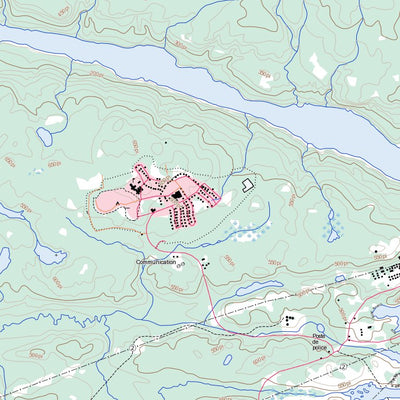 Natural Resources Canada Lac Awichina, QC (033F13 Toporama) digital map