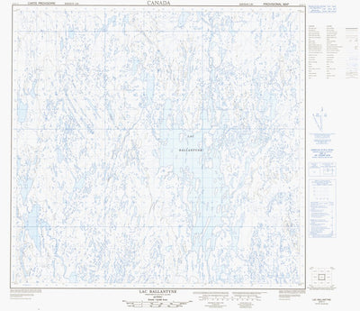 Natural Resources Canada Lac Ballantyne, QC (024K11 CanMatrix) digital map